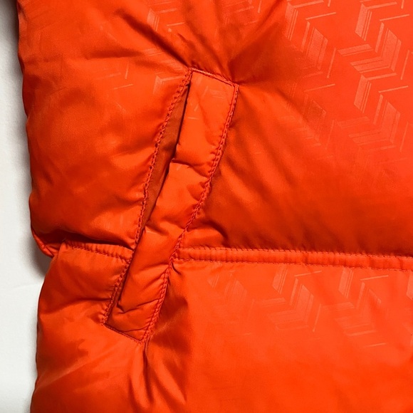 Adidas Orange Puffer Jacket Men’s Medium Retro Winter - Picture 4 of 10